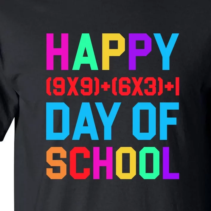 Math Formula 100 Days Of School Teacher Boys Girls Tall T-Shirt