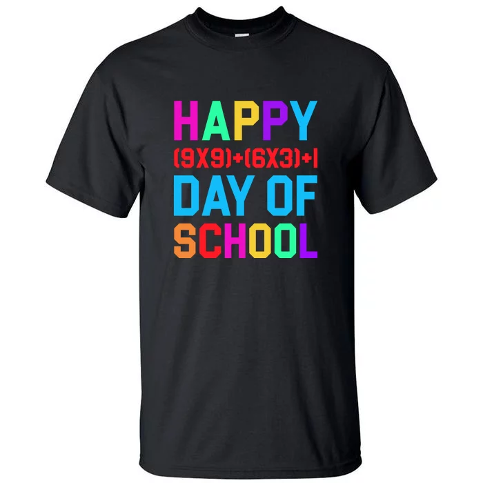 Math Formula 100 Days Of School Teacher Boys Girls Tall T-Shirt