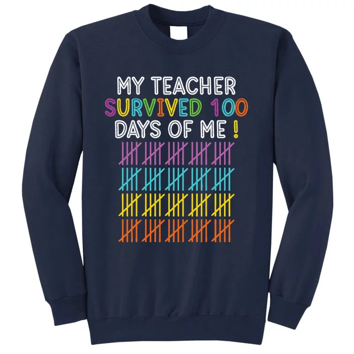 Funny 100 Days Of School For And Smarter Tall Sweatshirt