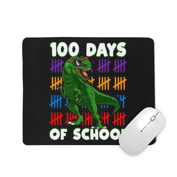 Funny 100 Days Of School 100th Day Of School Dino Mousepad