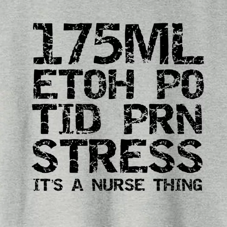 Funny 175ml Etoh Po Tid Prn Stress Its A Nurse Thing Quote Funny Gift Women's Crop Top Tee