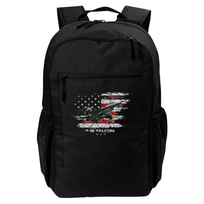 F 16 Falcon U.S Military Fighter Fighting Jet Pilot Veteran Daily Commute Backpack