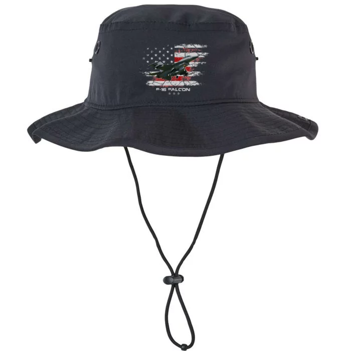 F 16 Falcon U.S Military Fighter Fighting Jet Pilot Veteran Legacy Cool Fit Booney Bucket Hat