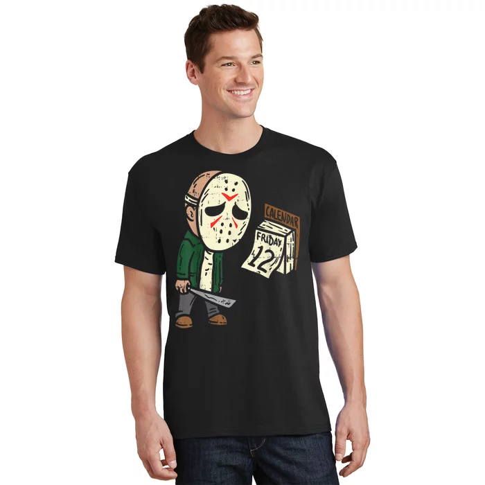 Friday 13th Funny Halloween Horror Movie Humor Party Crazy T-Shirt