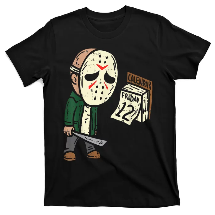 Friday 13th Funny Halloween Horror Movie Humor Party Crazy T-Shirt