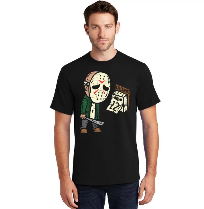 Friday 13th Funny Halloween Horror Movie Humor Party Crazy Tall T-Shirt