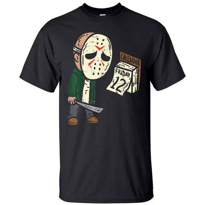 Friday 13th Funny Halloween Horror Movie Humor Party Crazy Tall T-Shirt