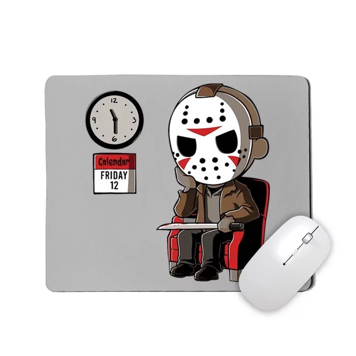 Friday 12th Funny Halloween Horror Movie Humor Mousepad