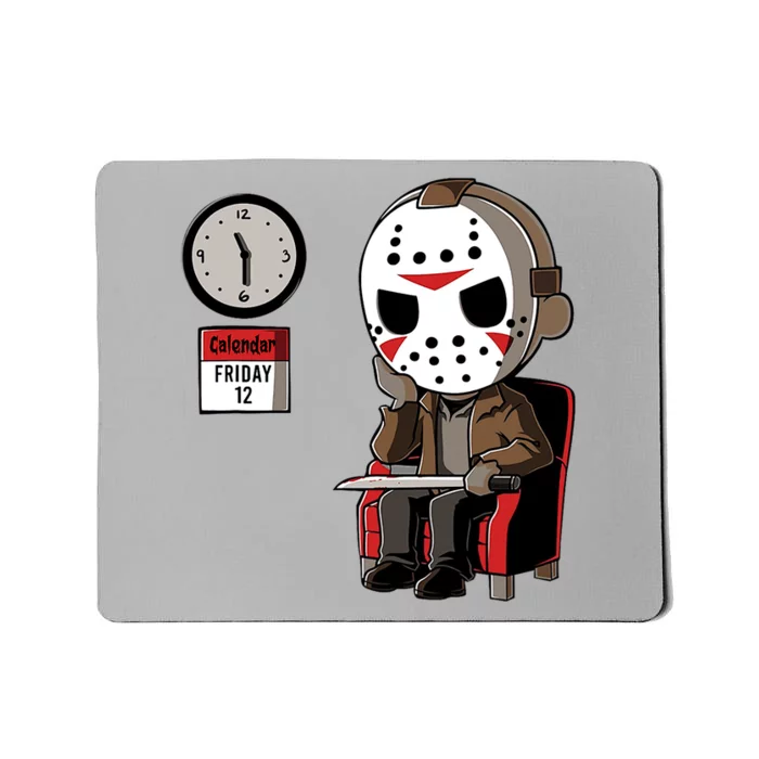 Friday 12th Funny Halloween Horror Movie Humor Mousepad