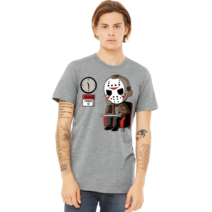 Friday 12th Funny Halloween Horror Movie Humor Premium T-Shirt