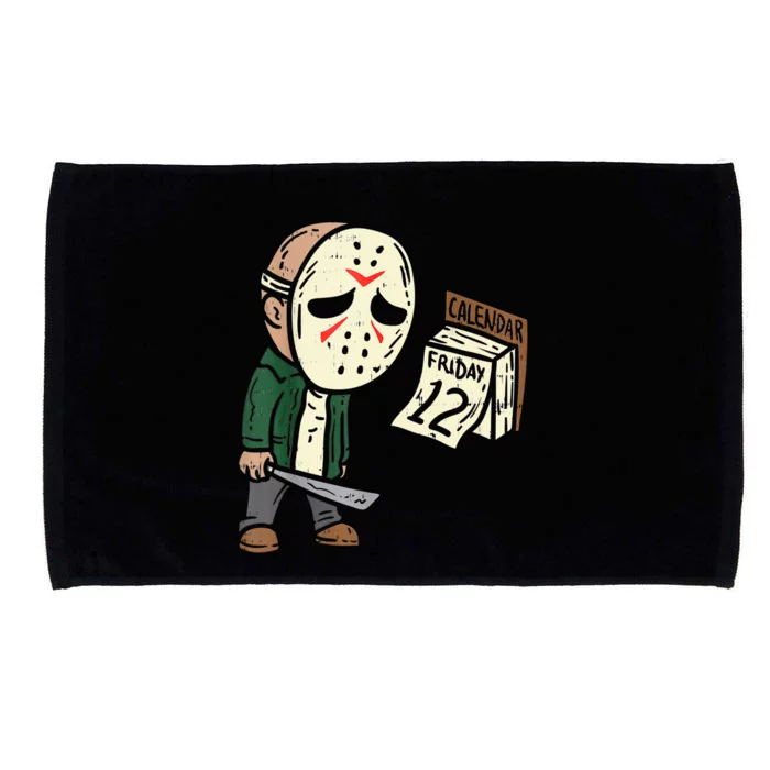 Friday 12th Funny Halloween Horror Movie Humor Microfiber Hand Towel