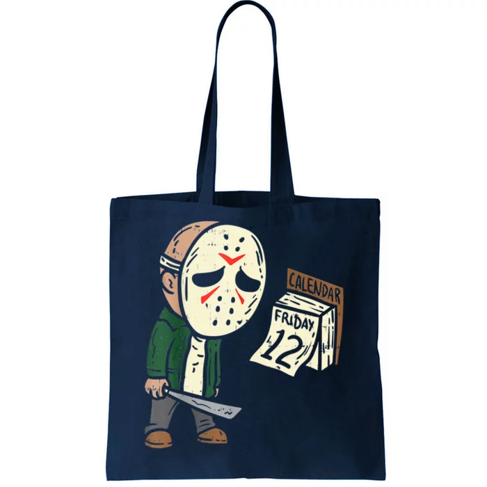 Friday 12th Funny Halloween Horror Movie Humor Tote Bag