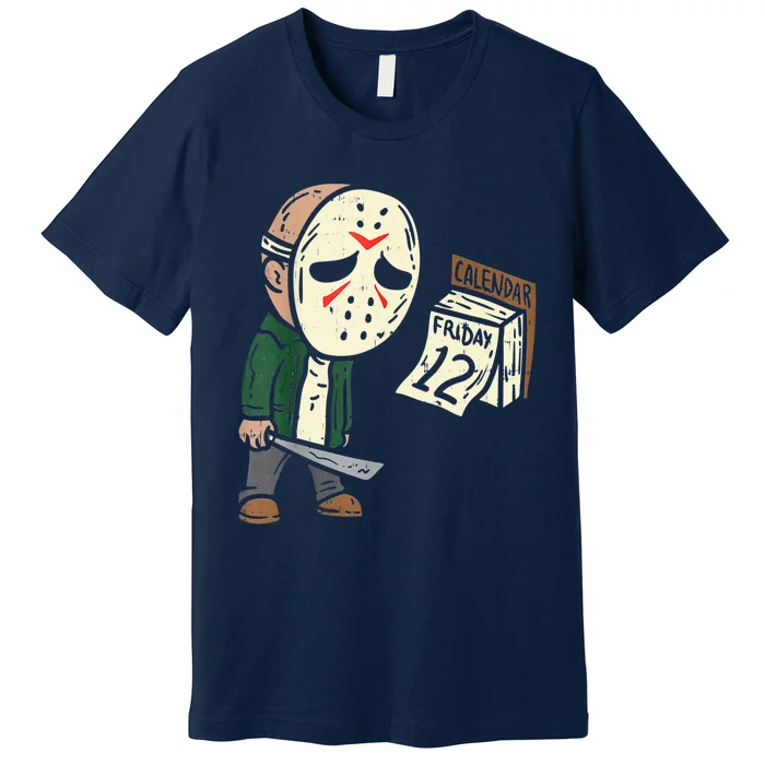 Friday 12th Funny Halloween Horror Movie Humor Premium T-Shirt