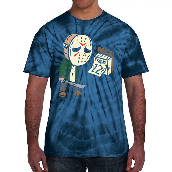 Friday 12th Funny Halloween Horror Movie Humor Tie-Dye T-Shirt