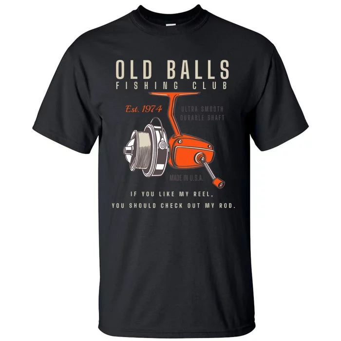 Funny 1974 Fishing Birthday Old Fart 50th For Fisherman Tall T-Shirt