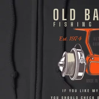 Funny 1974 Fishing Birthday Old Fart 50th For Fisherman Full Zip Hoodie