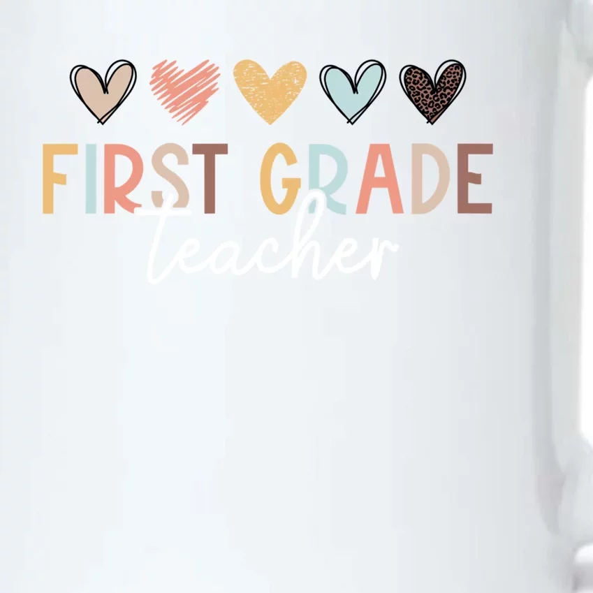 First 1St Grade Teacher First Day Of School Back To School Gift Black Color Changing Mug