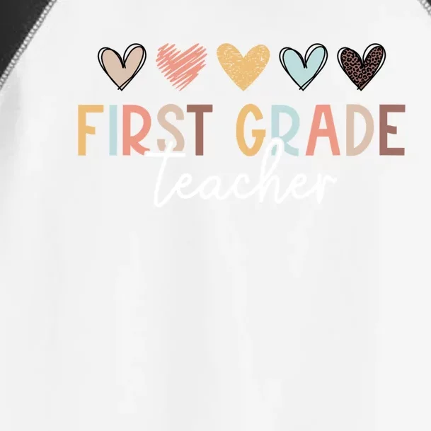 First 1St Grade Teacher First Day Of School Back To School Gift Toddler Fine Jersey T-Shirt