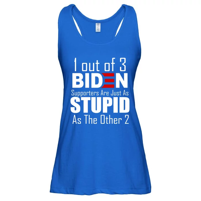 Funny 1 Out Of 3 Biden Supporters Are Just As The Other 2 Ladies Essential Flowy Tank