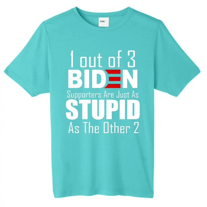 Funny 1 Out Of 3 Biden Supporters Are Just As The Other 2 ChromaSoft Performance T-Shirt