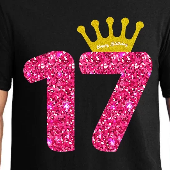 Funny 17th Party Number 17 Year Old 17th Birthday Pajama Set