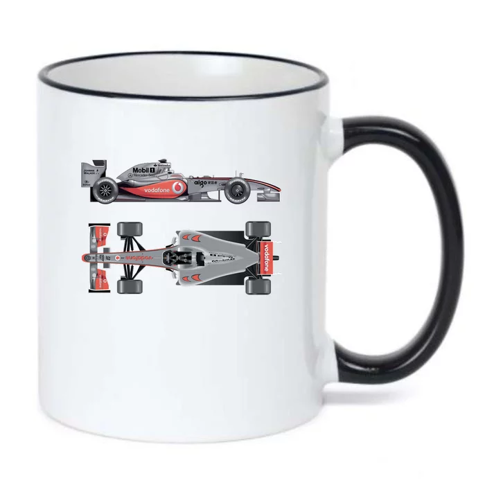 Formula 1 Race Car McLaren Mercedes Black Color Changing Mug