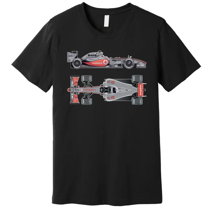 Formula 1 Race Car McLaren Mercedes Premium T-Shirt