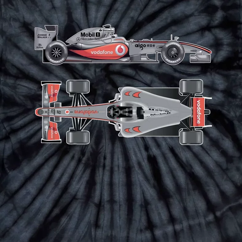 Formula 1 Race Car McLaren Mercedes Tie-Dye T-Shirt