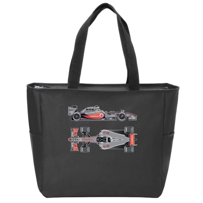 Formula 1 Race Car McLaren Mercedes Zip Tote Bag