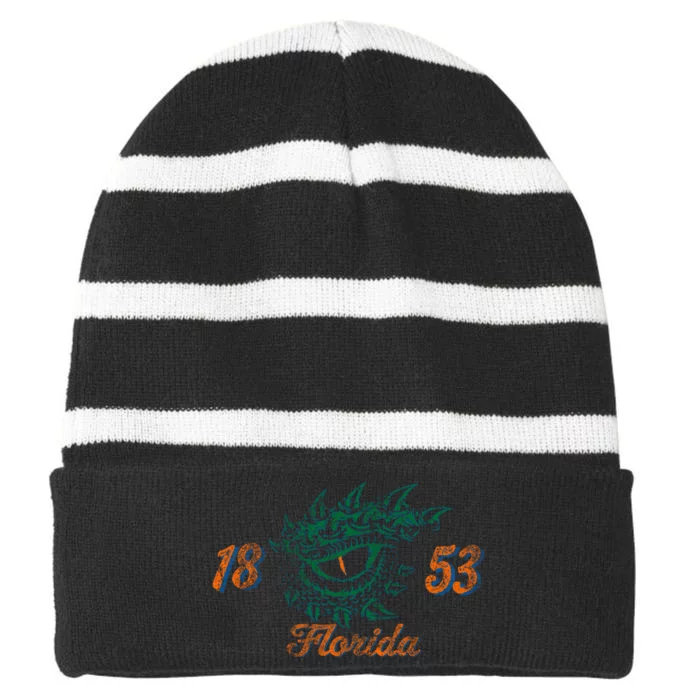 Florida 1853 (Rough) Striped Beanie with Solid Band