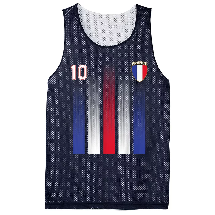 France 10 Soccer Jersey France Football Fan Soccer Mesh Reversible Basketball Jersey Tank