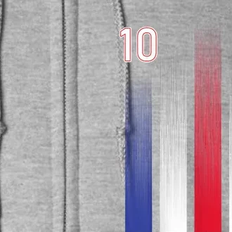 France 10 Soccer Jersey France Football Fan Soccer Full Zip Hoodie