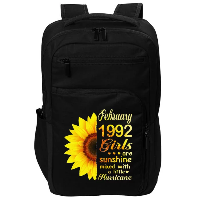 Februarys 1992 Sunflower 31st Birthday Impact Tech Backpack