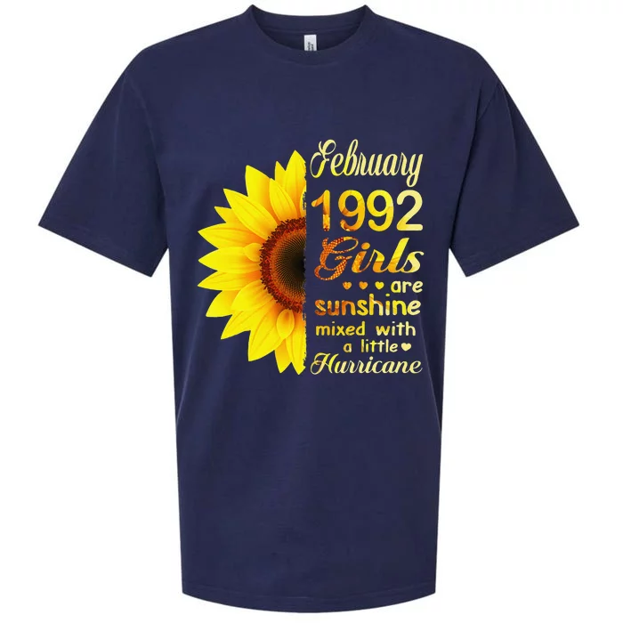 Februarys 1992 Sunflower 31st Birthday Sueded Cloud Jersey T-Shirt