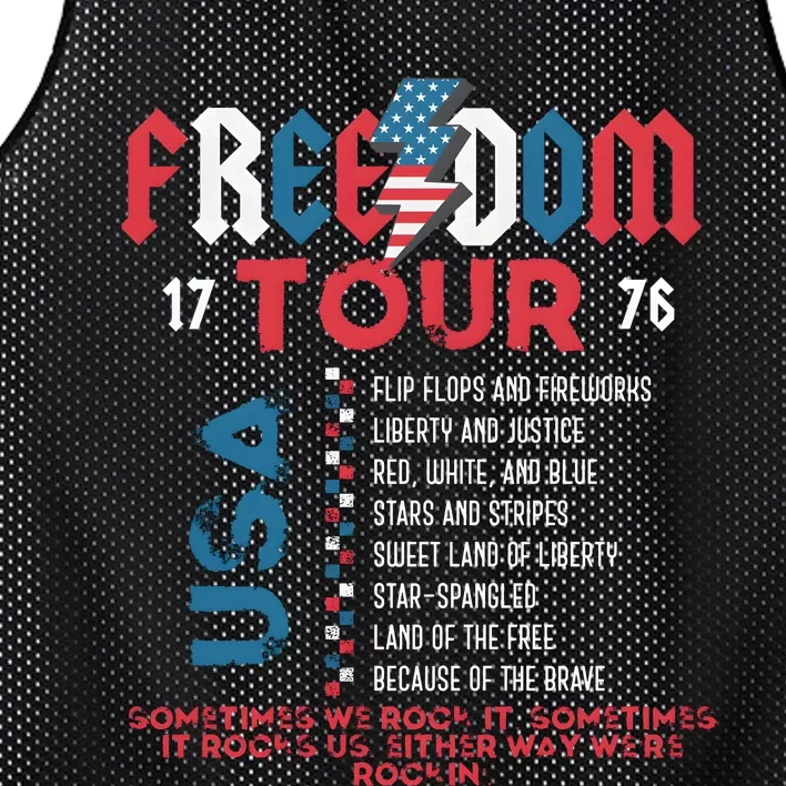 Freedom 1776 Sometime We Rock It Mesh Reversible Basketball Jersey Tank