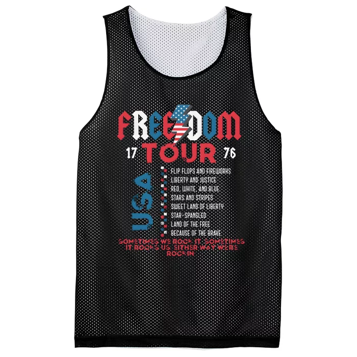 Freedom 1776 Sometime We Rock It Mesh Reversible Basketball Jersey Tank