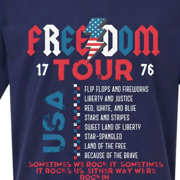 Freedom 1776 Sometime We Rock It Sueded Cloud Jersey T-Shirt