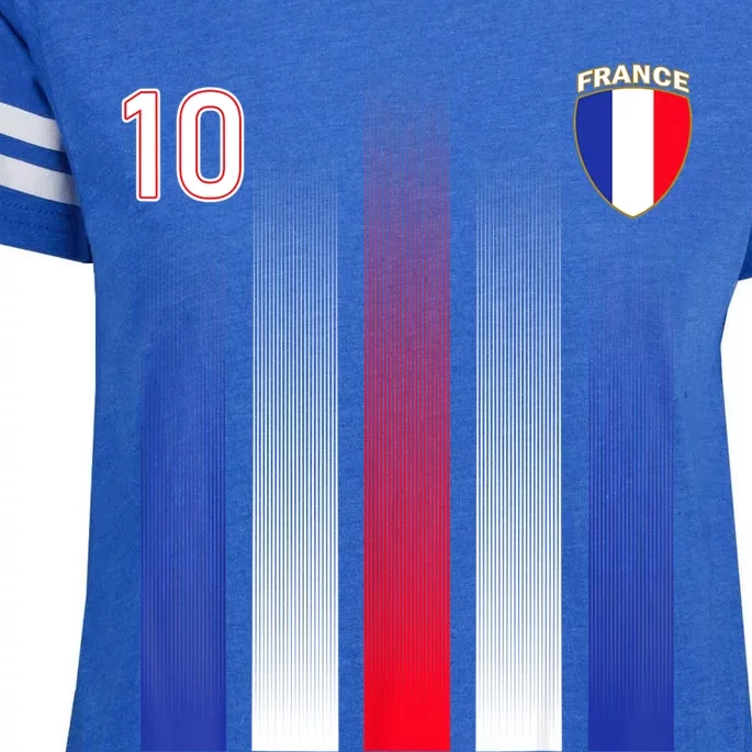 France 10 Soocer Jersey France Football Fan Soccer Enza Ladies Jersey Football T-Shirt