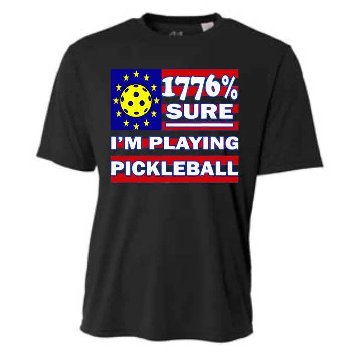 Funny 1776 Sure IM Playing Pickleball Cooling Performance Crew T-Shirt