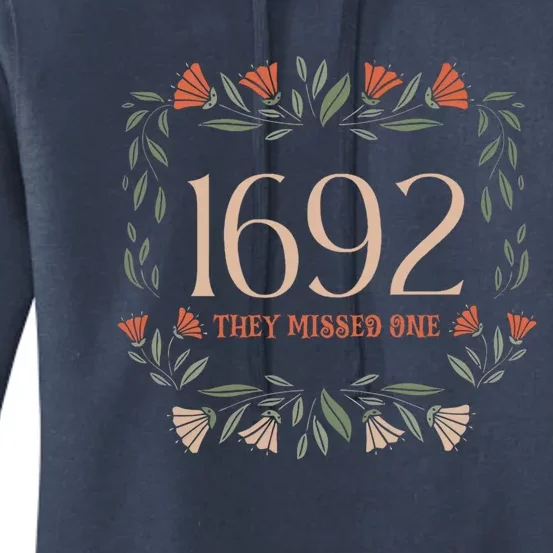 Flower 1692 They Missed One Flower Halloween Witch Cute Gift Women's Pullover Hoodie