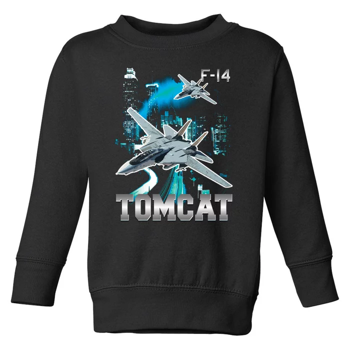 F 14 Tomcat Bootleg Style Toddler Sweatshirt