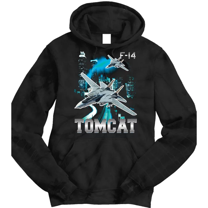 F 14 Tomcat Bootleg Style Tie Dye Hoodie