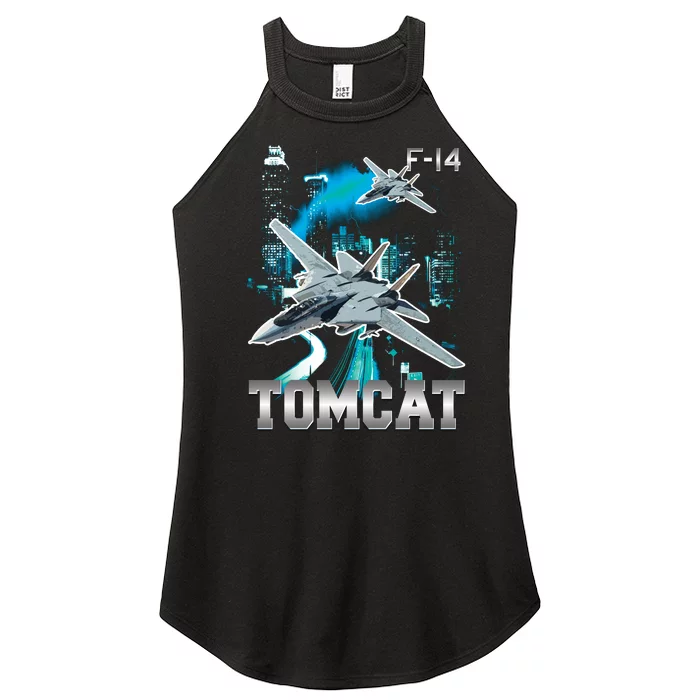 F 14 Tomcat Bootleg Style Women’s Perfect Tri Rocker Tank