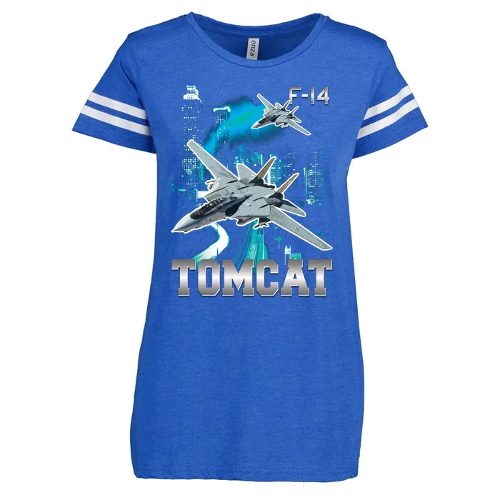 F 14 Tomcat Bootleg Style Enza Ladies Jersey Football T-Shirt