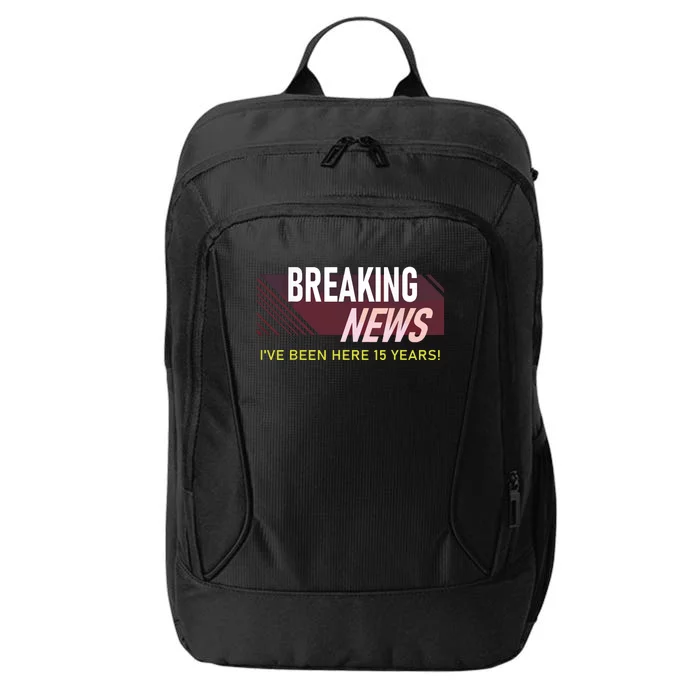 Funny 15 Year Work Anniversary 15th Employee Appreciation City Backpack