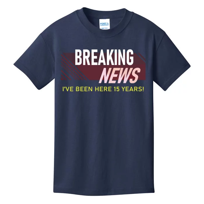 Funny 15 Year Work Anniversary 15th Employee Appreciation Kids T-Shirt