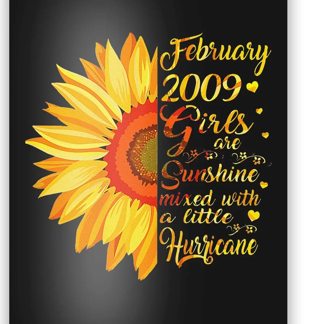 February 2009 14th Birthday Gift 14 Years Old Poster