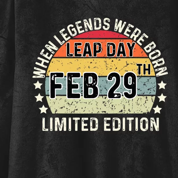 February 29 Birthday Leap Year Hooded Wearable Blanket