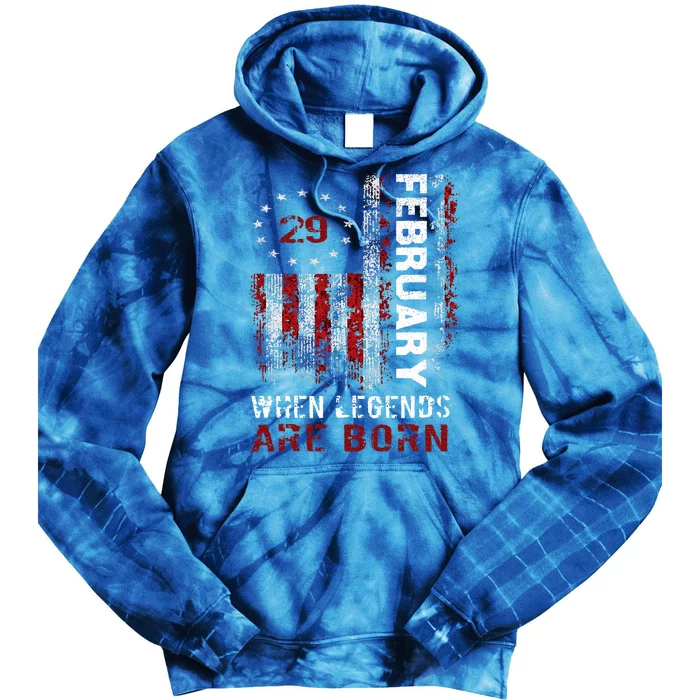 February 29 Birthday For Leap Year Tie Dye Hoodie