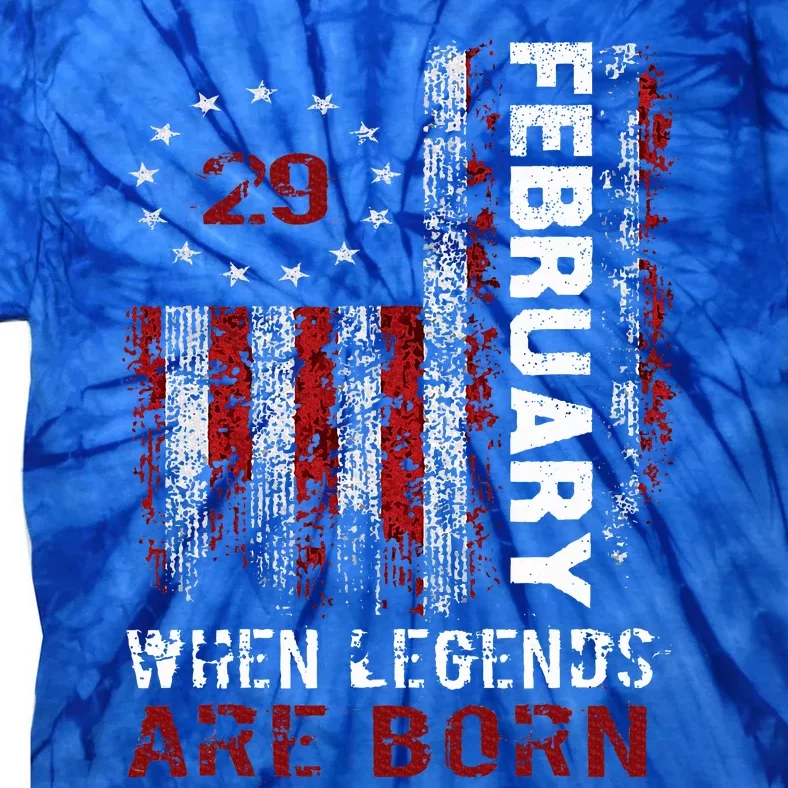 February 29 Birthday For Leap Year Tie-Dye T-Shirt